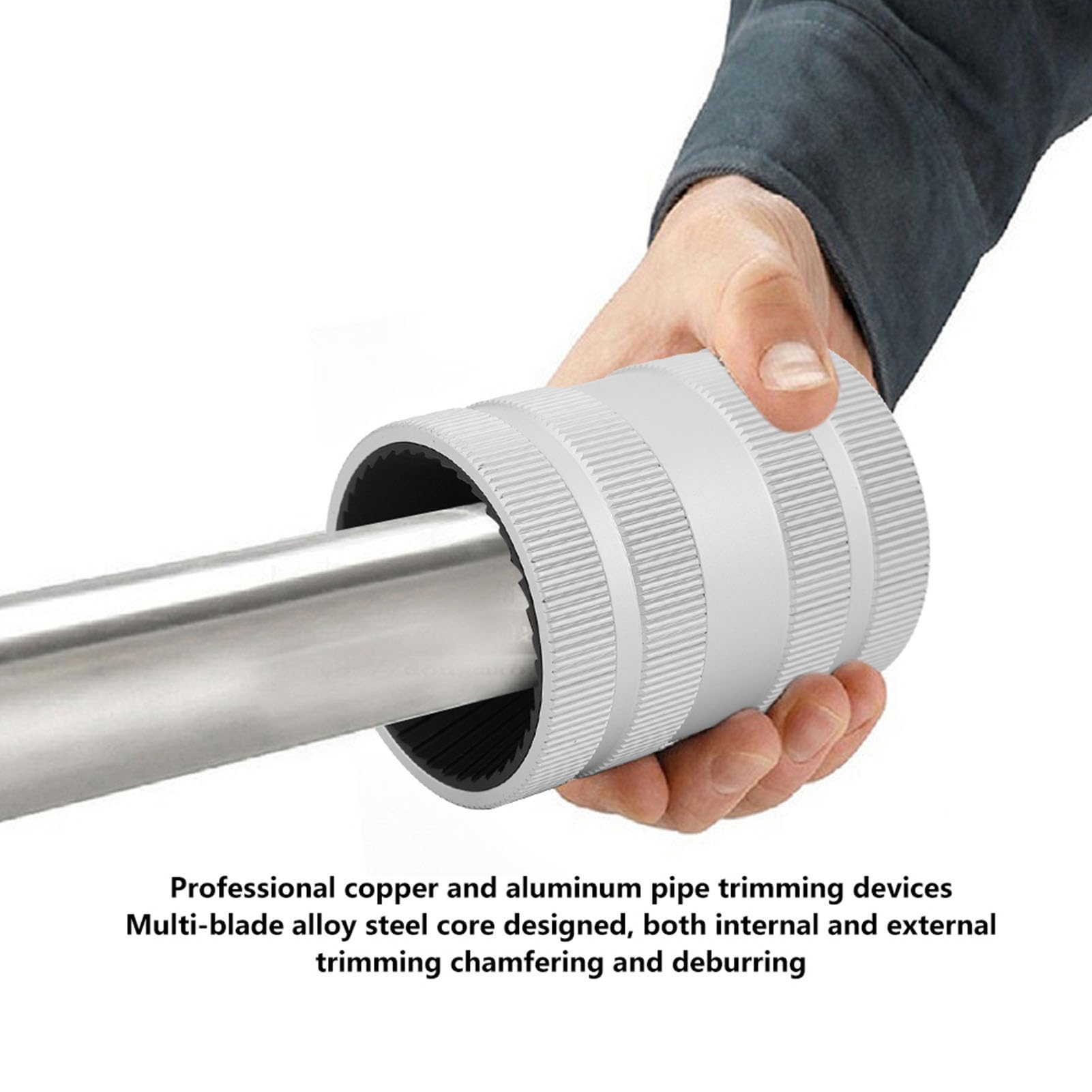 Pipe Reamer -Werkzeug, Multi -Blatt -Legierungs -Stahl -Kernrohr -Ablagerungswerkzeug für Edelstahl -Aluminiumkupferrohre 1/4 Zoll bis 2 1/8 -Zoll -OD