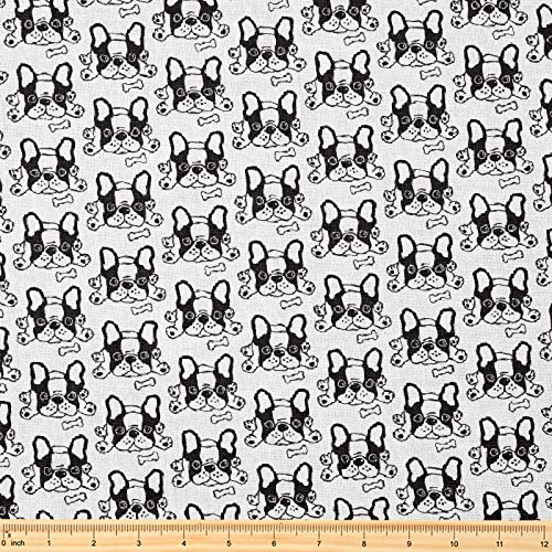 Premium Decorative Fabric by the Yard - 58" x 1 Yard - Stylish French Bulldog Print for Sewing, Quilting, Apparel, Crafts & Home Décor Projects 3 Premium Decorative Fabric by the Yard - 58" x 1 Yard - Stylish French Bulldog Print for Sewing, Quilting, Apparel, Crafts & Home Décor Projects - Image 2