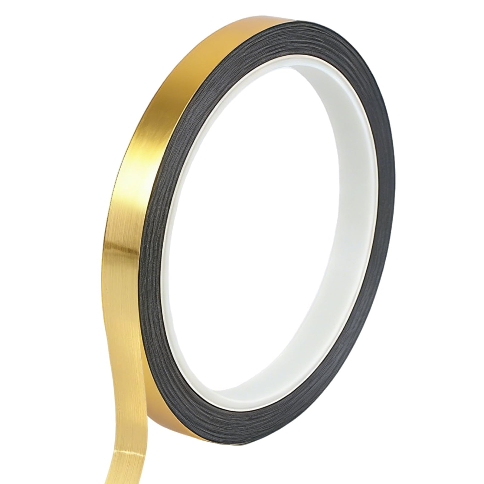 CloudWei SmartSelect 1 Roll Gold Tape, Glitter Tape, Peel And Stick Metalized Film Craft Tapes, Self-adhesive Wall Molding Gold Trim With Matte Finish, For DIY Projects Decorative Arts(50m X 10mm)