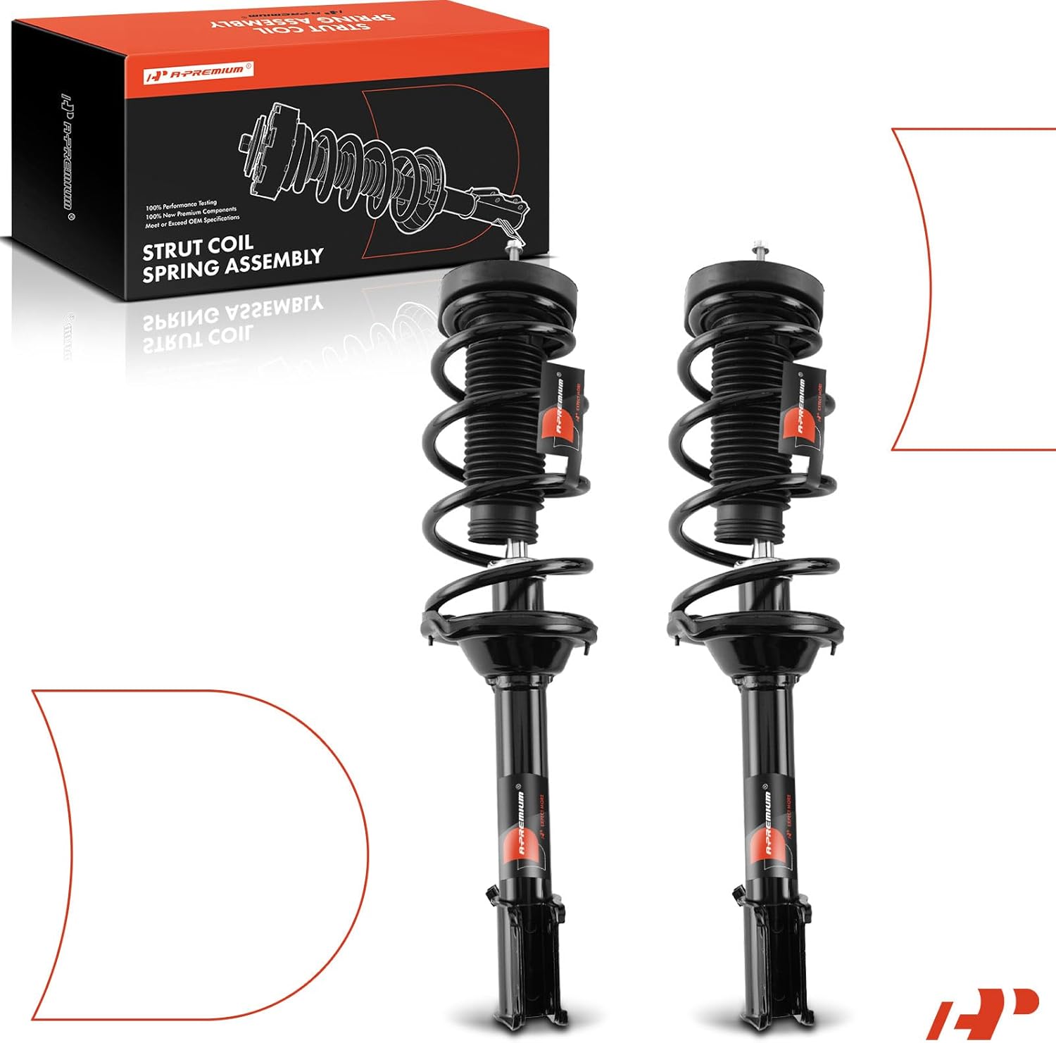 A-Premium Rear Complete Suspension Strut & Coil Spring Assembly Compatible with Subaru Forester 2003 2004 2005, 2-PC Set
