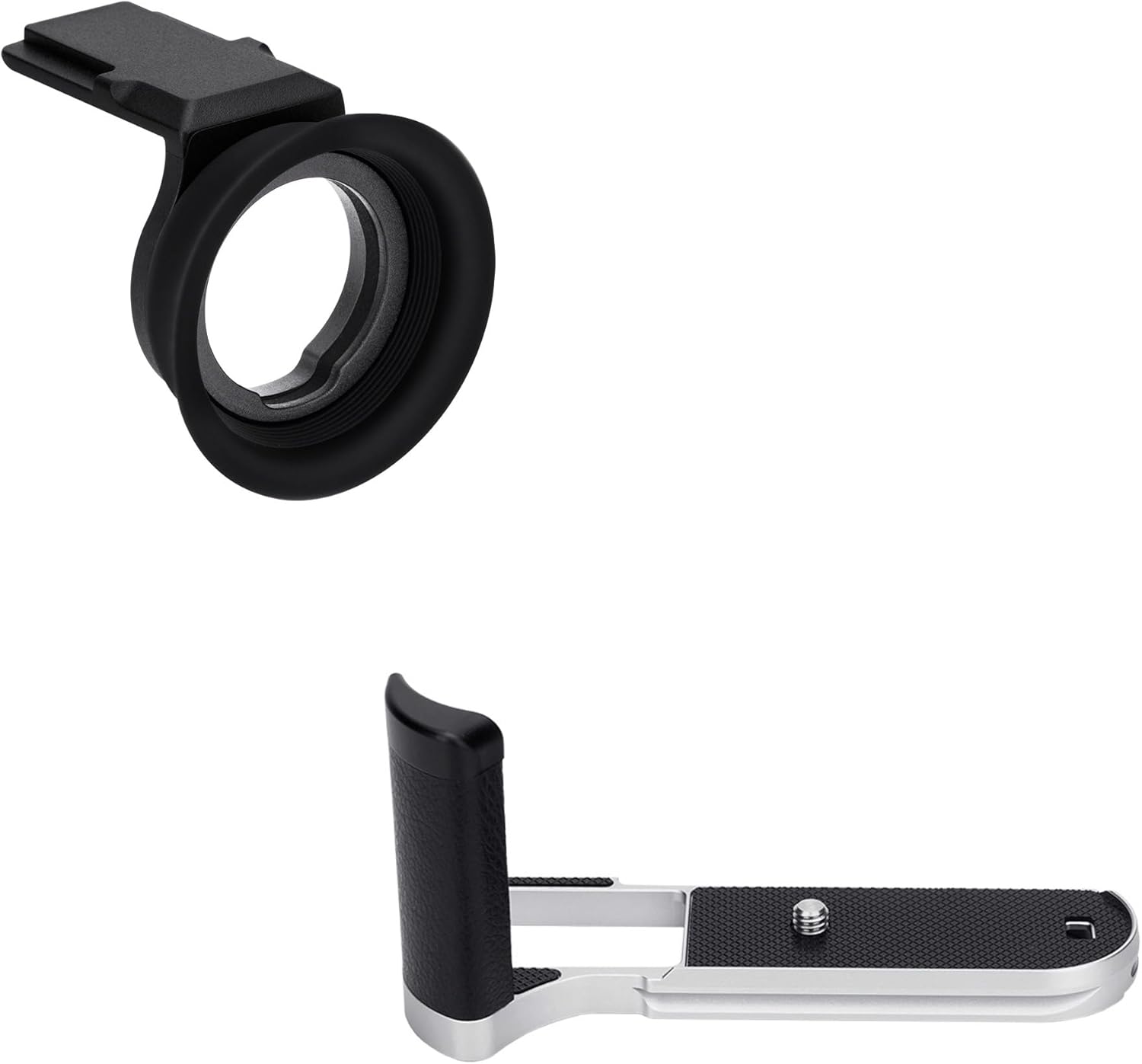 Soft Eyecup Eyepiece & Metal Hand Grip L Bracket for Fuji Fujifilm X-T50 XT50 Camera