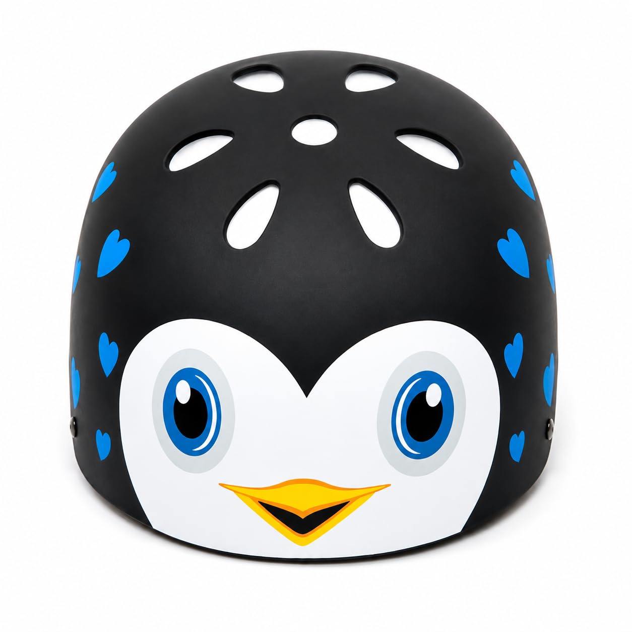 Penguin Black Kids Bike Helmet for Boys & Girls (4–10 Years) | Adjustable Multi-Sport Safety Helmet for Cycling, Skating, Scooter & Skateboard | Lightweight ABS Shell with EPS Impact Protection-picture-11