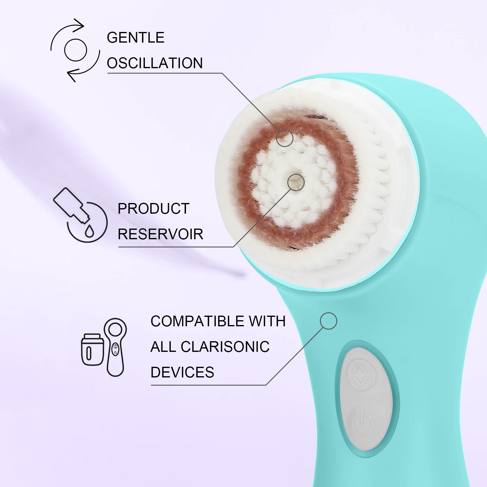 Clarisonic Mia 2 Acoustic Wave Facial Skin Facial Cleansing Brush (Sea Breeze)