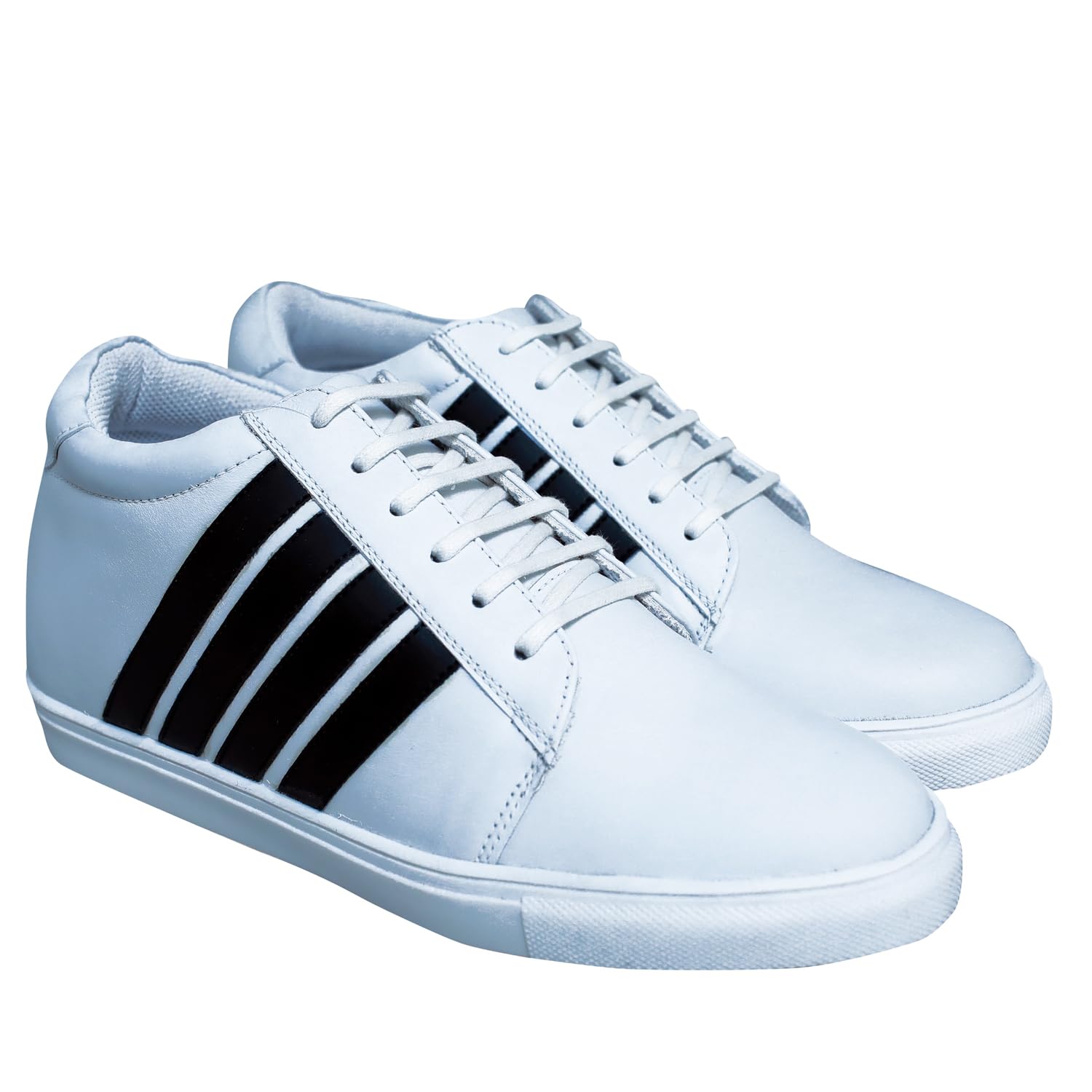 See full amazon price history chart for Elevato Height Increasing Genuine Leather White Sneakers for Men (Numeric_6) Elevato Height Increasing Genuine Leather White Sneakers for Men (Numeric_6) (B09TYQT4MT) Amazon Price History, Amazon Price Tracker