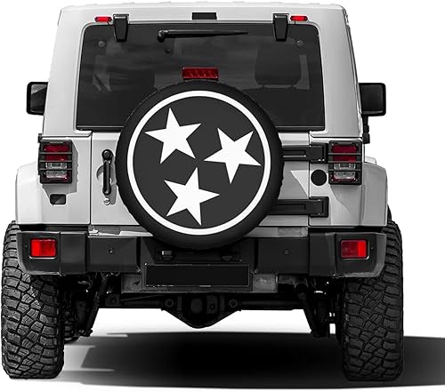 Miniatura 9 de Delerain Fundas de neumático de repuesto para vehículos recreativos, remolques, SUV, camiones y muchos vehículos, protector solar impermeable (15