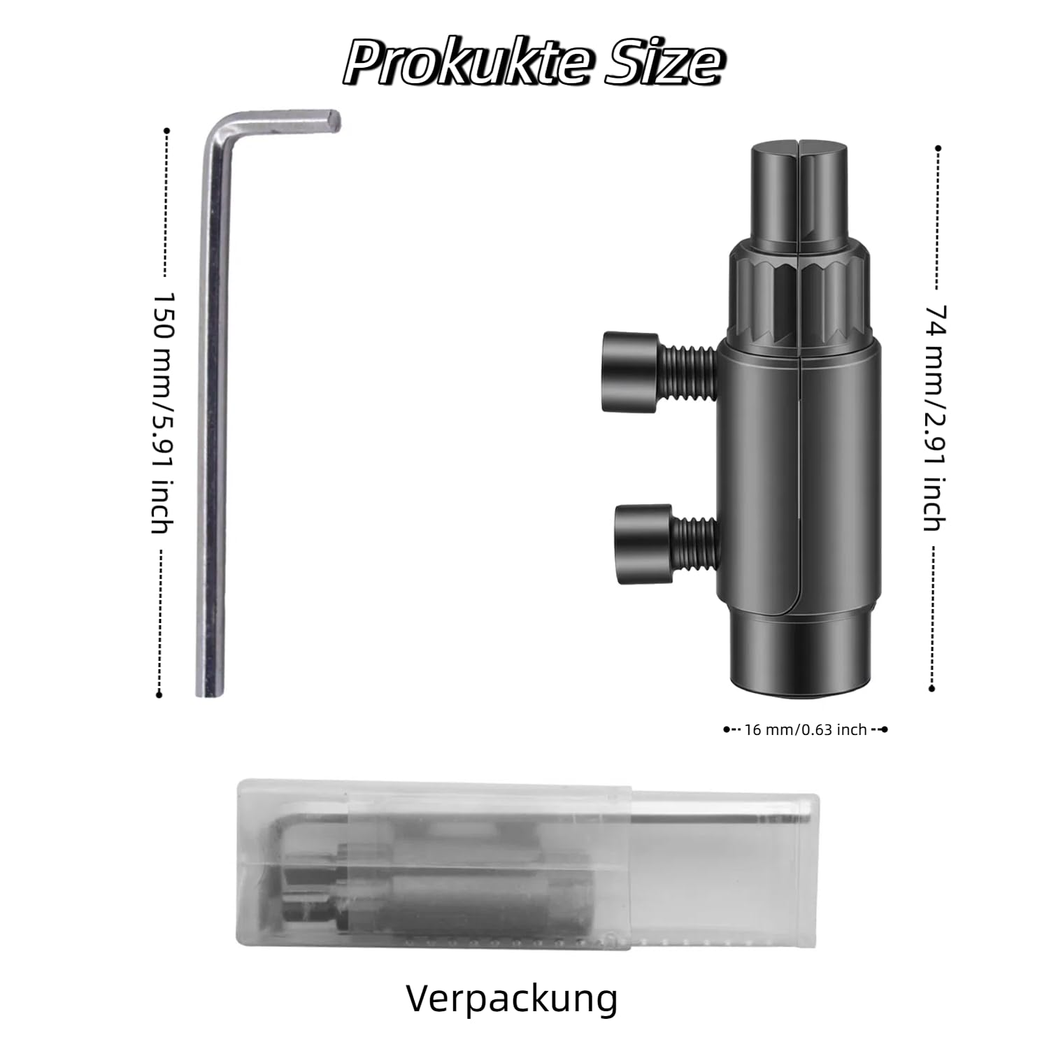 Herramienta de extracción de roscas para tubos y válvulas rotos, herramienta de extracción de grifos (acero 45 para 1/2"/ 3/4"/ 1"), herramienta para desenroscar roscas, con juego de llaves