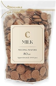 Merckens Chocolate Melting Wafers Bulk Bag Perfect For Dipping, Deserts, Baking And More (5 Pound, Milk)
