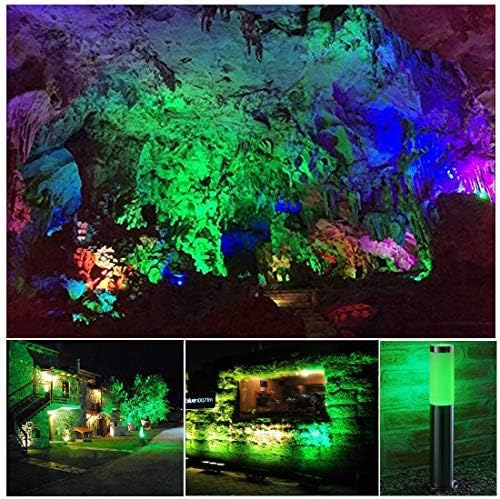 Miniatura 7 de JSVSAL Paquete de 2 bombillas LED regulables MR16 (base GU10), 120 voltios, verde, 6 vatios (equivalente a 50 vatios), carcasa de aluminio, bombilla