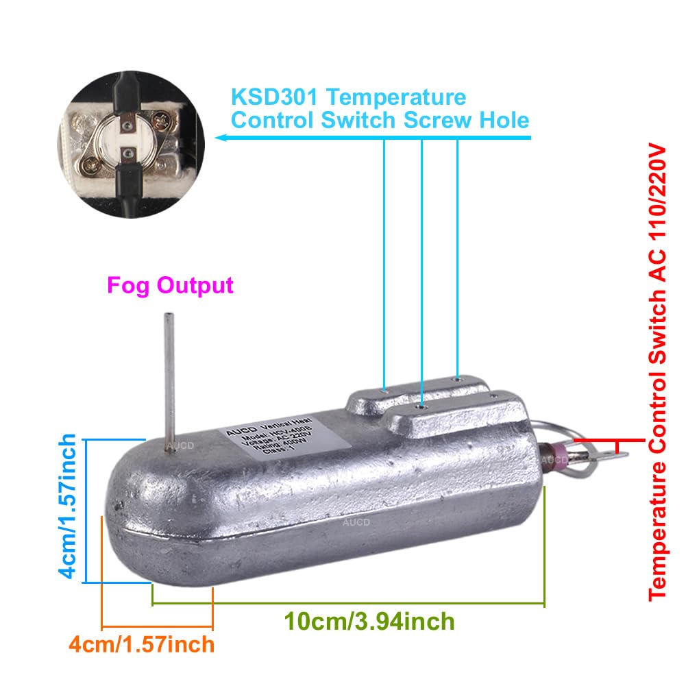 AC 110V 400W Vertical Smoke Fog Machine Erect Heater Rod Fogger Sprayer Heating Core For Bars DJ Disco Party Show Stage Parts