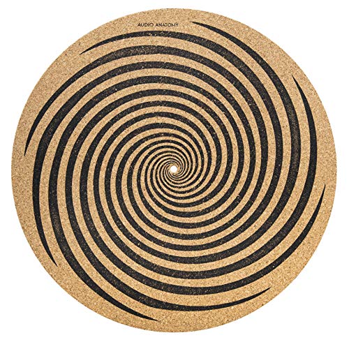 AA Audio Anatomy Schallplatten Plattentellerauflage SPIRALE-MOTIV aus Kork (3mm)