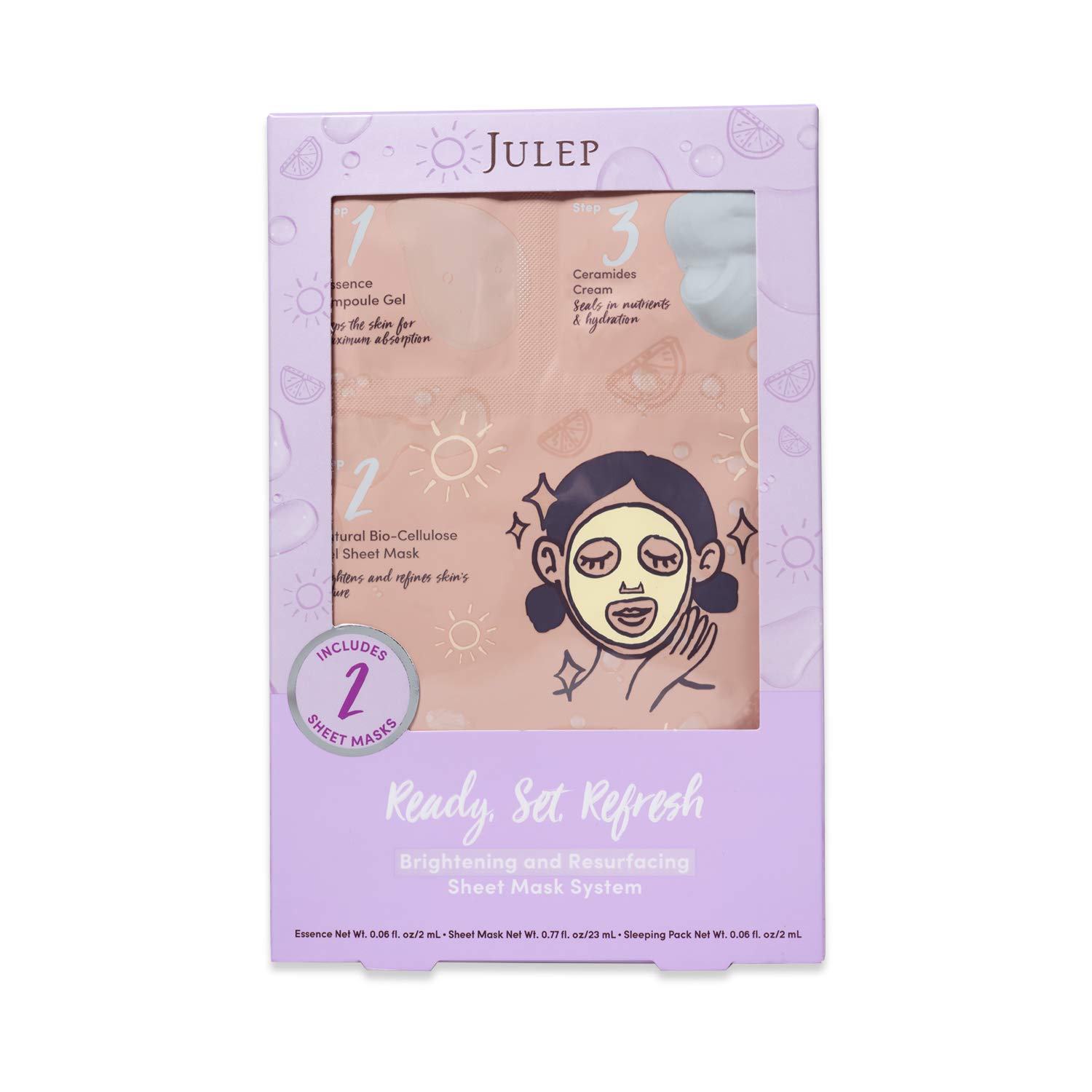 Julep Break out the Bubbly Detoxifying Foaming Facial Cleansing Bubble Mask Duo (Brightening & Resurfacing) : Everything Else