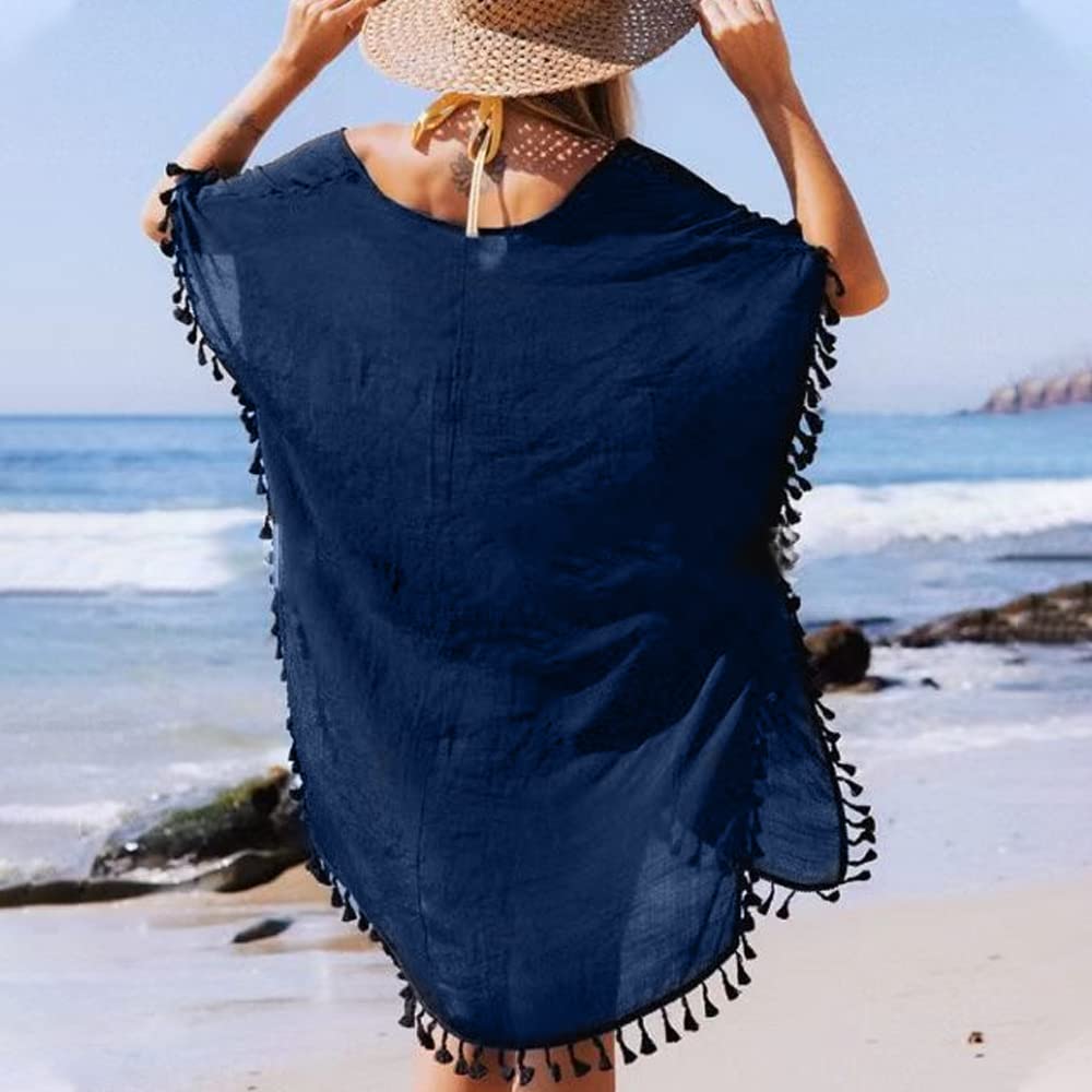 Copricostume Da Spiaggia Donna AI'MAGE - Senza Maniche, Corto, In Poliestere/Spandex, Taglie S-XXL - Foto 12