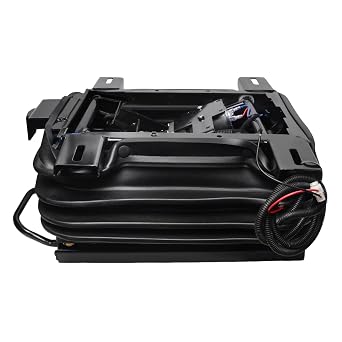 Truck Seat Air Suspension Base, 24V Electric Driver Fatigue Relief System, Pneumatic Shock Absorbing Mount with Height Adjustment Slider Track, Smooth Ride for Heavy Equipment Hauler