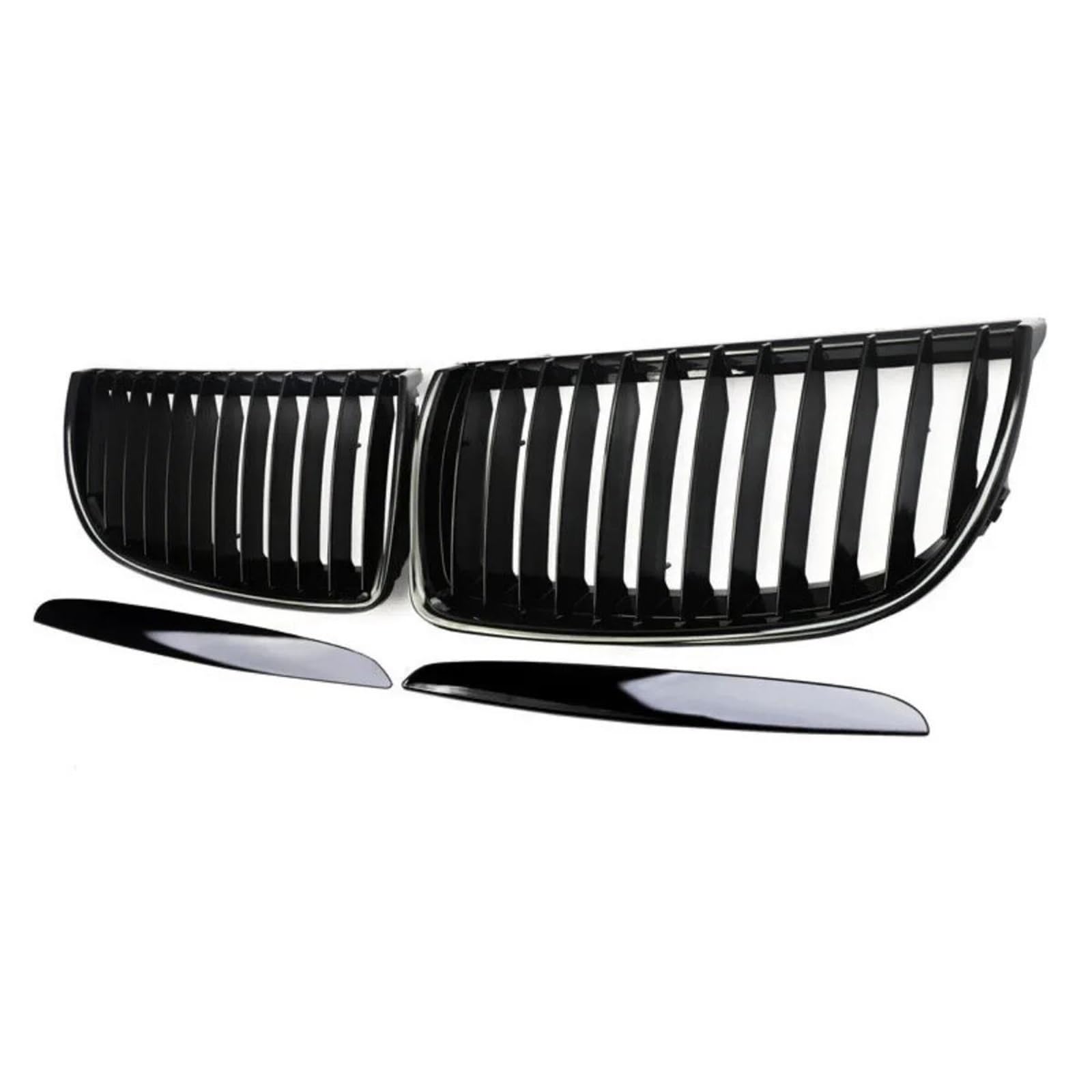 Calandre avant pour BMW E90 E91 2005-2008 grille de course noir brillant