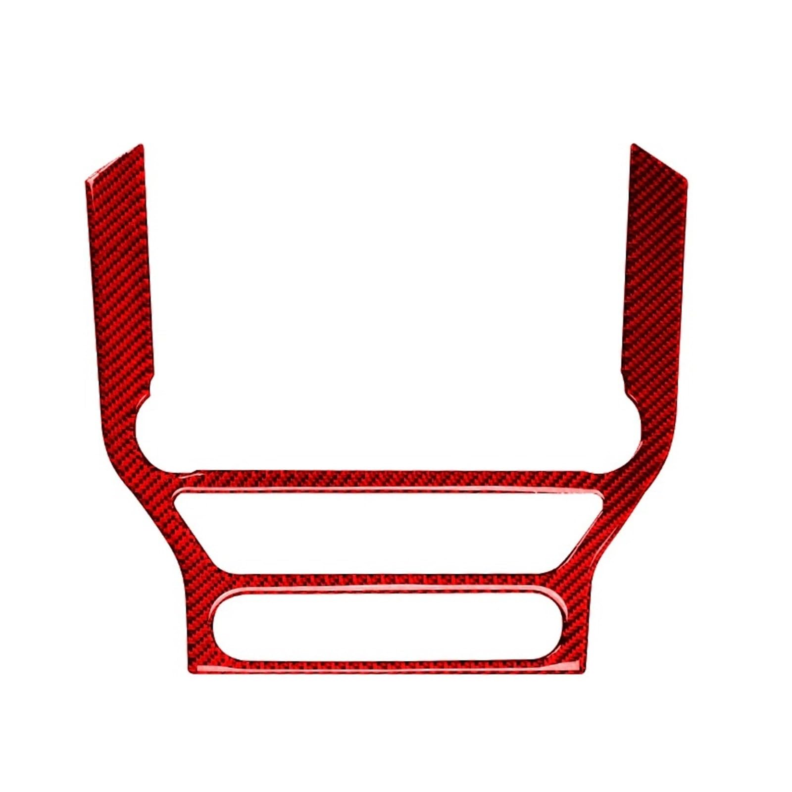 Car Interior Trim for Mustang GT 2015-2021 Interior GPS Navigation Trim Frame Multi-Media Console Decoration Sticker Decal Car Interior Decoration(Style A(Red))
