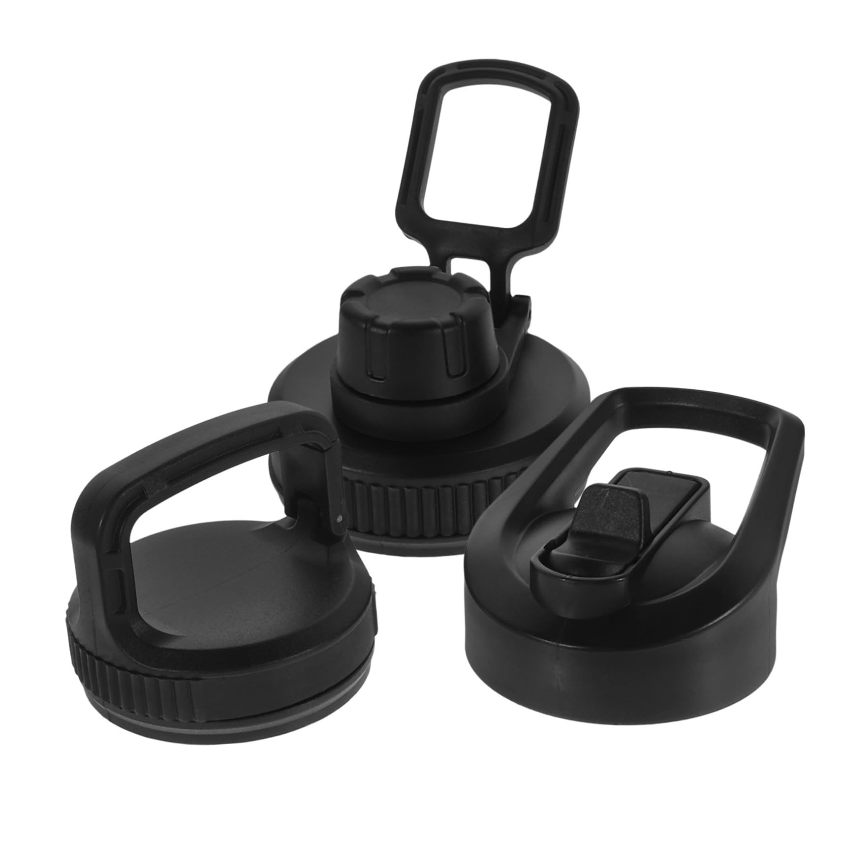 Yardwe Sport-wasserflaschenverschluss Becherabdeckung Tassenabdeckungen Entzückender Becherdeckel Deckel Für Becher Becherdeckel Für Den Haushalt Kaffeetassendeckel Plastik Black