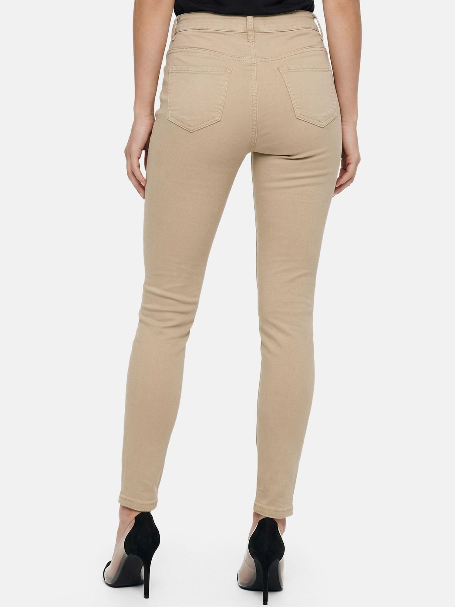 Tazzio Jean coupe skinny pour femme, taille haute, stretch, 5 poches F138