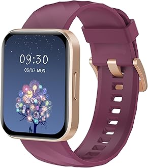 RUIMEN Smartwatch, iPhone and Android Compatible, with Call Function, 1.85-inch Large Screen, for Women and Men, 100+ Sports Modes, Games, Menstrual Cycle Management, Sleep Monitor, Gmail/Incoming