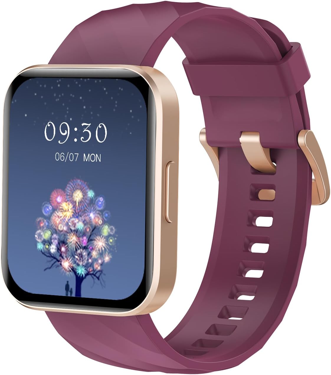 RUIMEN Smartwatch, iPhone and Android Compatible, with Call Function, 1.85-inch Large Screen, for Women and Men, 100+ Sports Modes, Games, Menstrual Cycle Management, Sleep Monitor, Gmail/Incoming