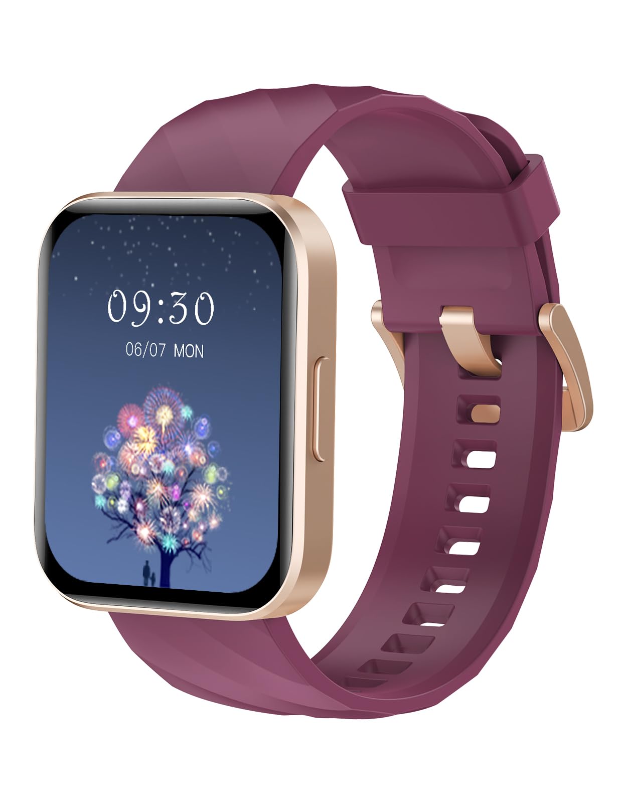 RUIMEN スマートウォッチ iPhone アンドロイド 対応 通話機能付き Smart Watch 1.85インチ大画面 レディース メンズ 腕時計 100+種類運動モード ゲーム 生理周期管理 Gmail/着信&メッセージ通知 スマホ探す 天気予報 音楽制御 長持ちバッテリー ストップウォッチ 目覚まし時計 技適認証済み
