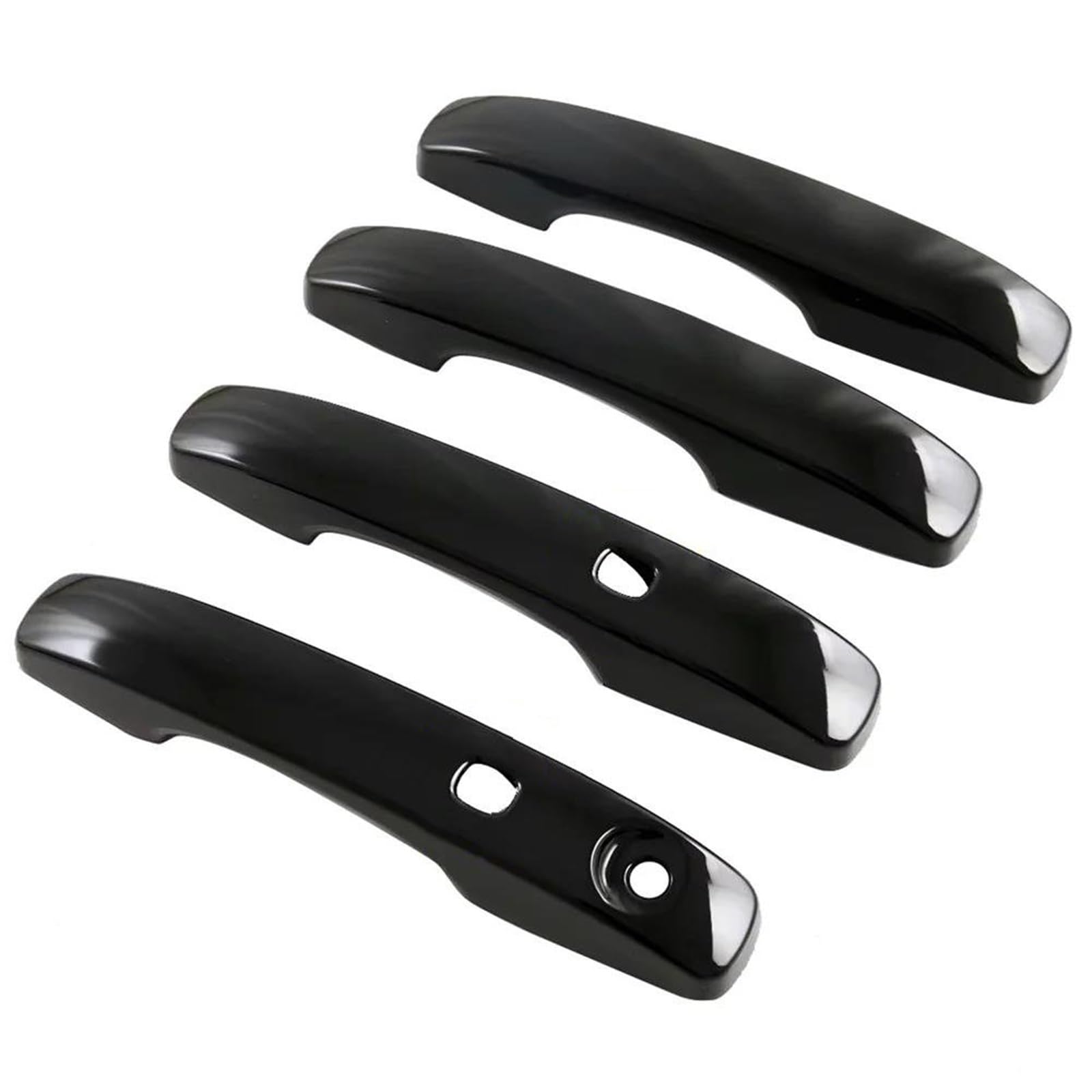 YSDSLS Car Exterior Accessories Door Handles with Keyless Entry Cover Trim for Ford for Ranger 2023-2024(Glossy Black)