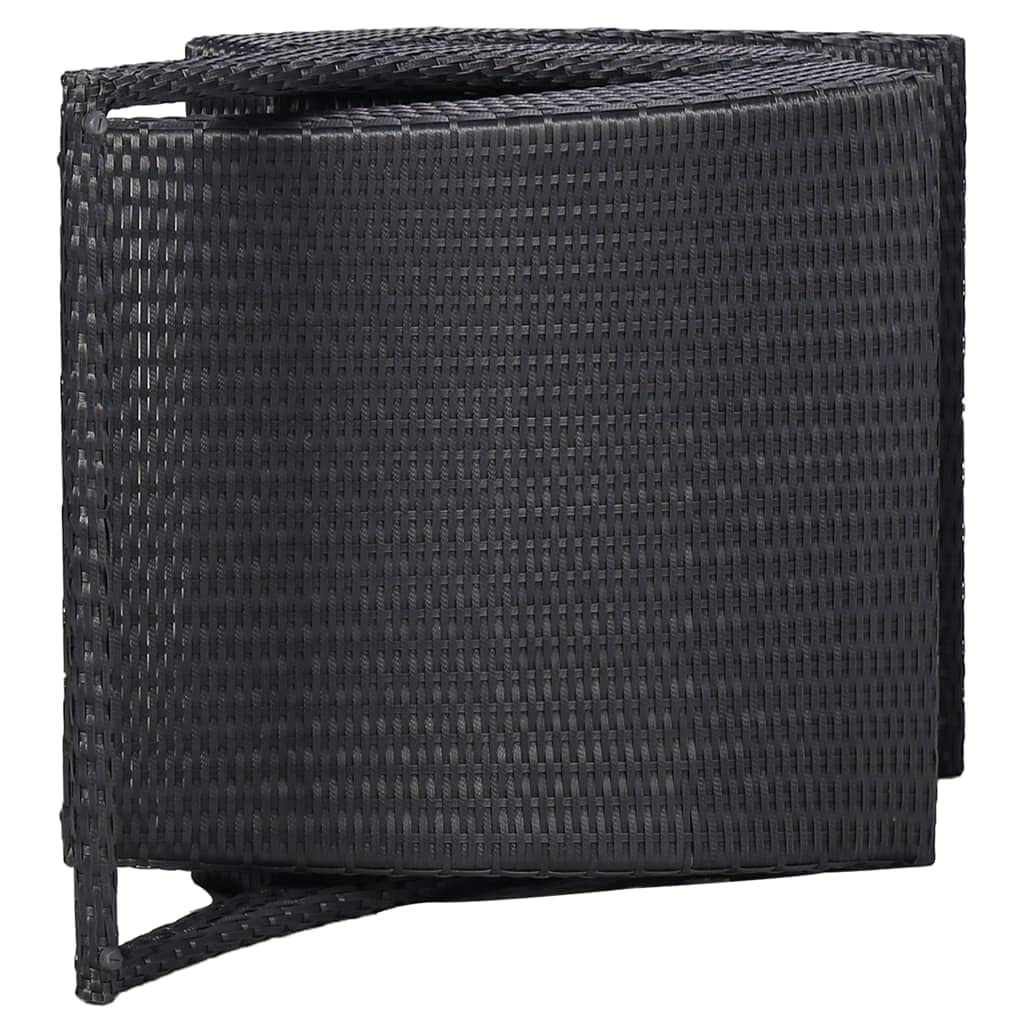 Tomostar Bain de Soleil, Chaise Longue Jardin Extérieur Transat pour Piscine avec Coussin Résine tressée Noir