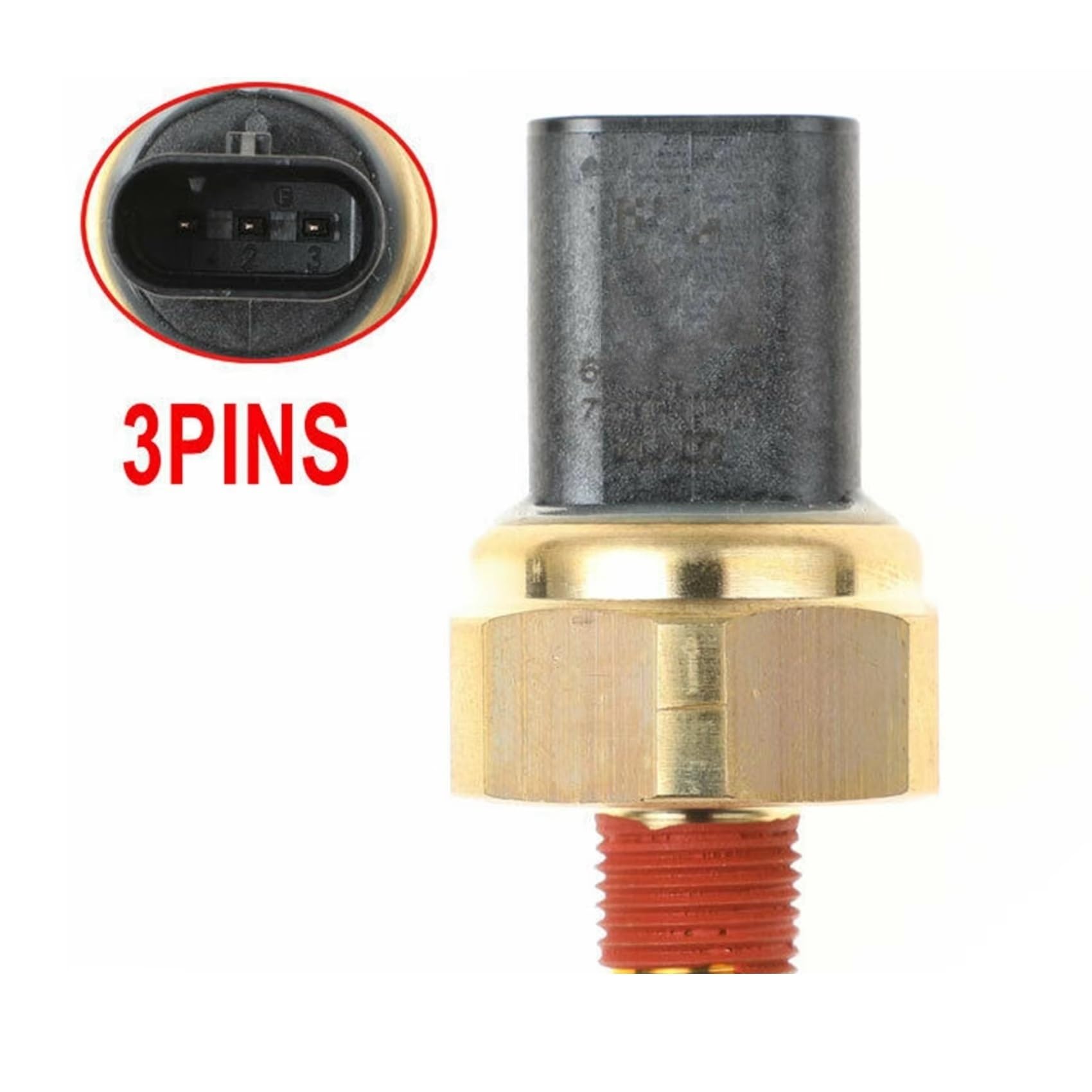 Sensor de presión de Aceite de 3 Pines para Jeep, Cherokee, Grand, Cherokee y Wrangler (2019, 2020 y 2021) 68334877AA