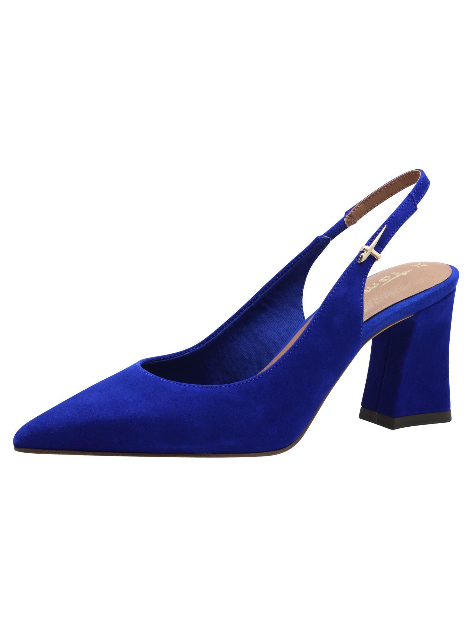Tamaris Sling Women's Block Heel, Royal Blue, 3.5 UK