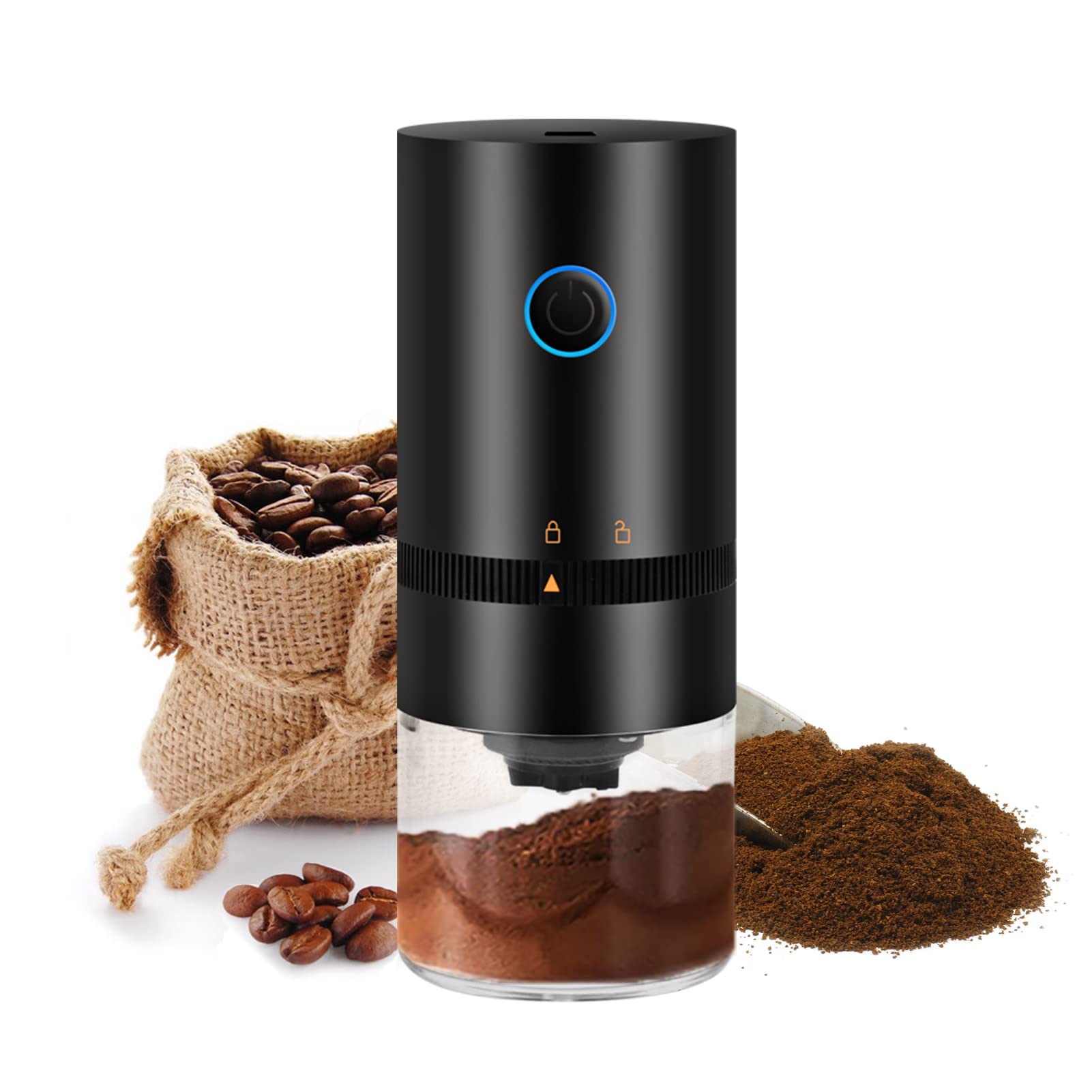 Buy Portable Electric Burr Coffee Grinder Mini Electric Coffee Bean