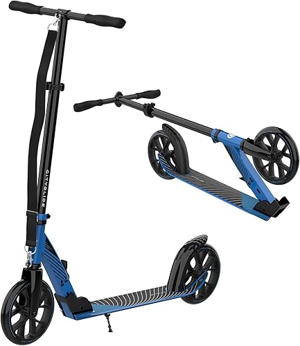 Miniatura 1 de CITYGLIDE Scooter C200 para adultos, plegable, ligero, ajustable, capacidad de 220 libras, scooter para adultos con correa de transporte y soporte