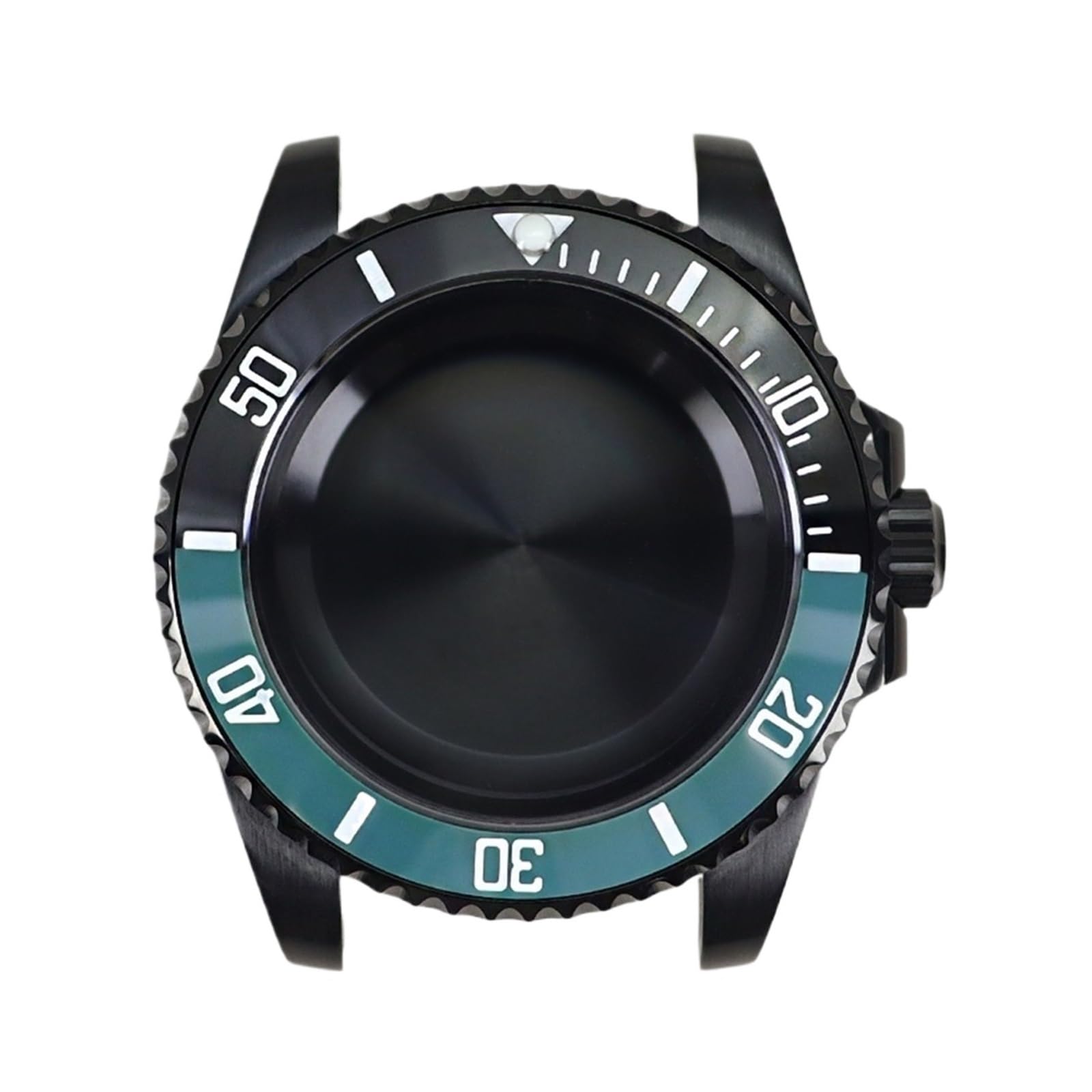1 szt. Czarna koperta zegarka 40 mm, szkło szafirowe do mechanizmu Miyota 8215, tarcza 28,5, bransoleta Oyster
