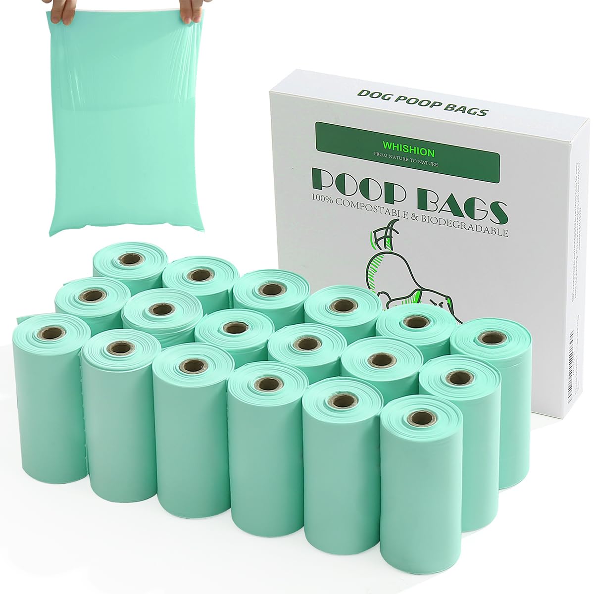 Sacchetti Cacca Cane Compostabili - 270 Sacchetti In Amido Di Mais - Foto 6