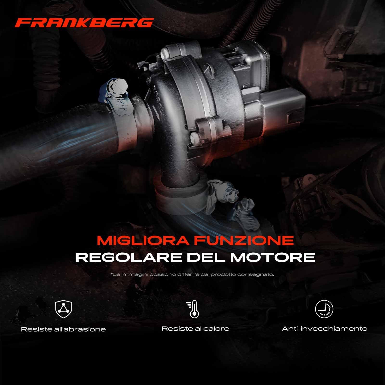 Frankberg Pompa dell'acqua supplementare Riscaldamento autonomo Diesel Compatibile con Golf VI 5K1 1.6L Golf VI Variante AJ5 1.6L A4 Avant 8K5 2.0L T.o.u.r.a.n 1T3 2.0L 5N0965561A