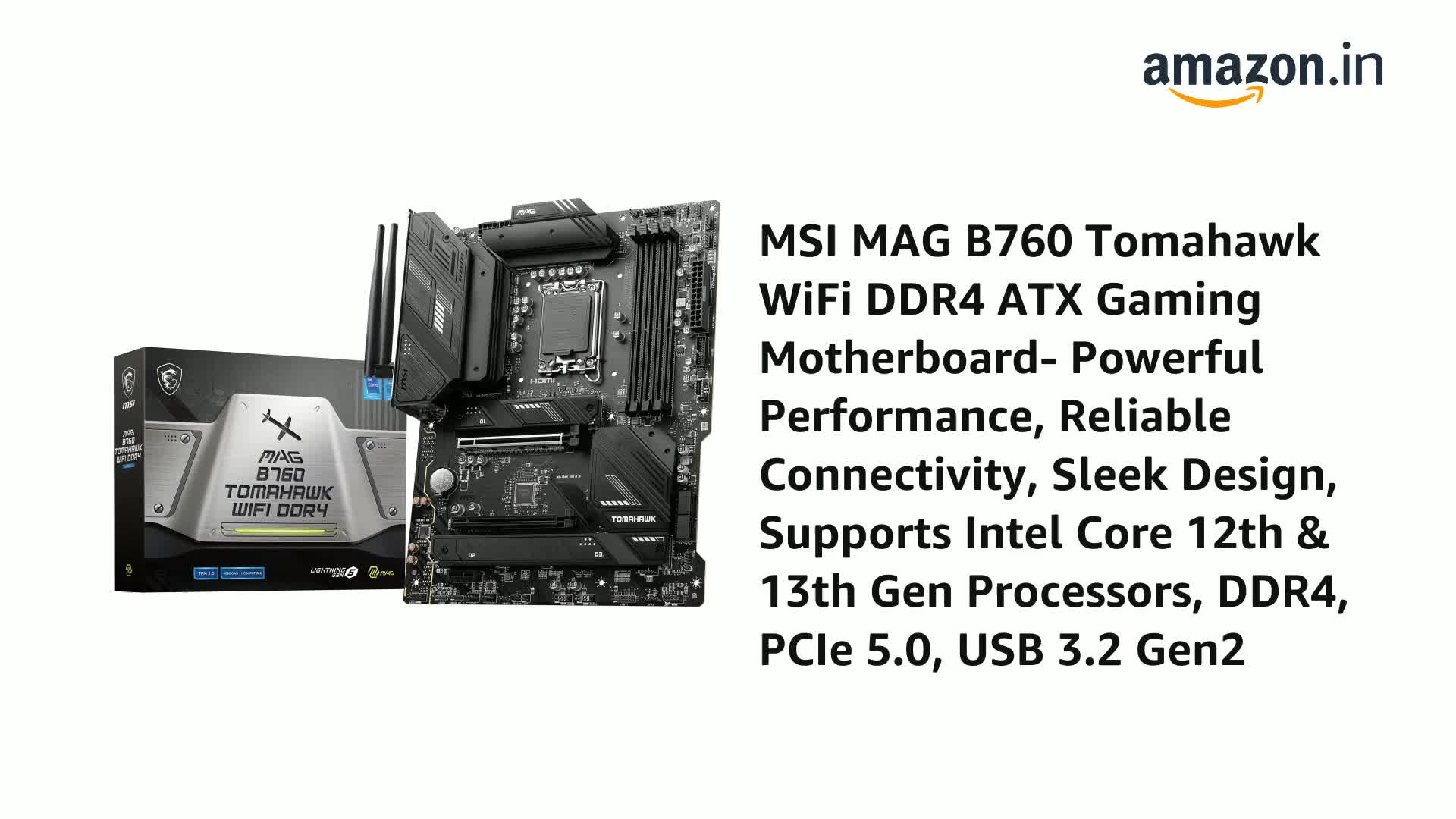 Amazon.in: Buy MSI MAG B760 Tomahawk WiFi DDR4 ATX Gaming