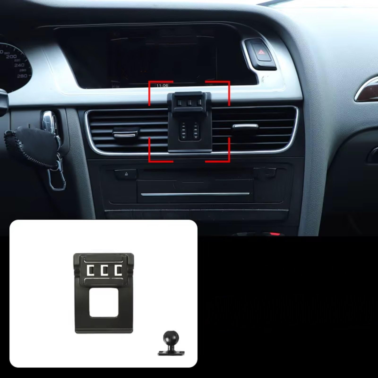 Accesorios Automóviles Soporte Teléfono Automóvil para A4 para B8 2009-2016