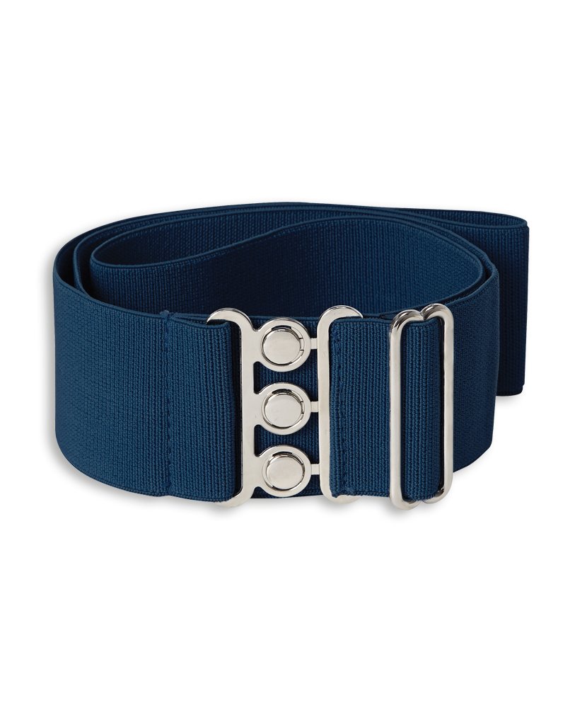 Alexandra STC-HP3NA-R Elasticated Belt, Plain, Elastic, Size: Regular, Navy
