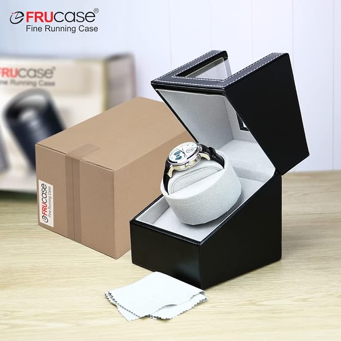 Single Automatic Watch Winder, 2 Adjustable Rotation Modes, Series Connection Supported, USBC Powered Watch Rotator