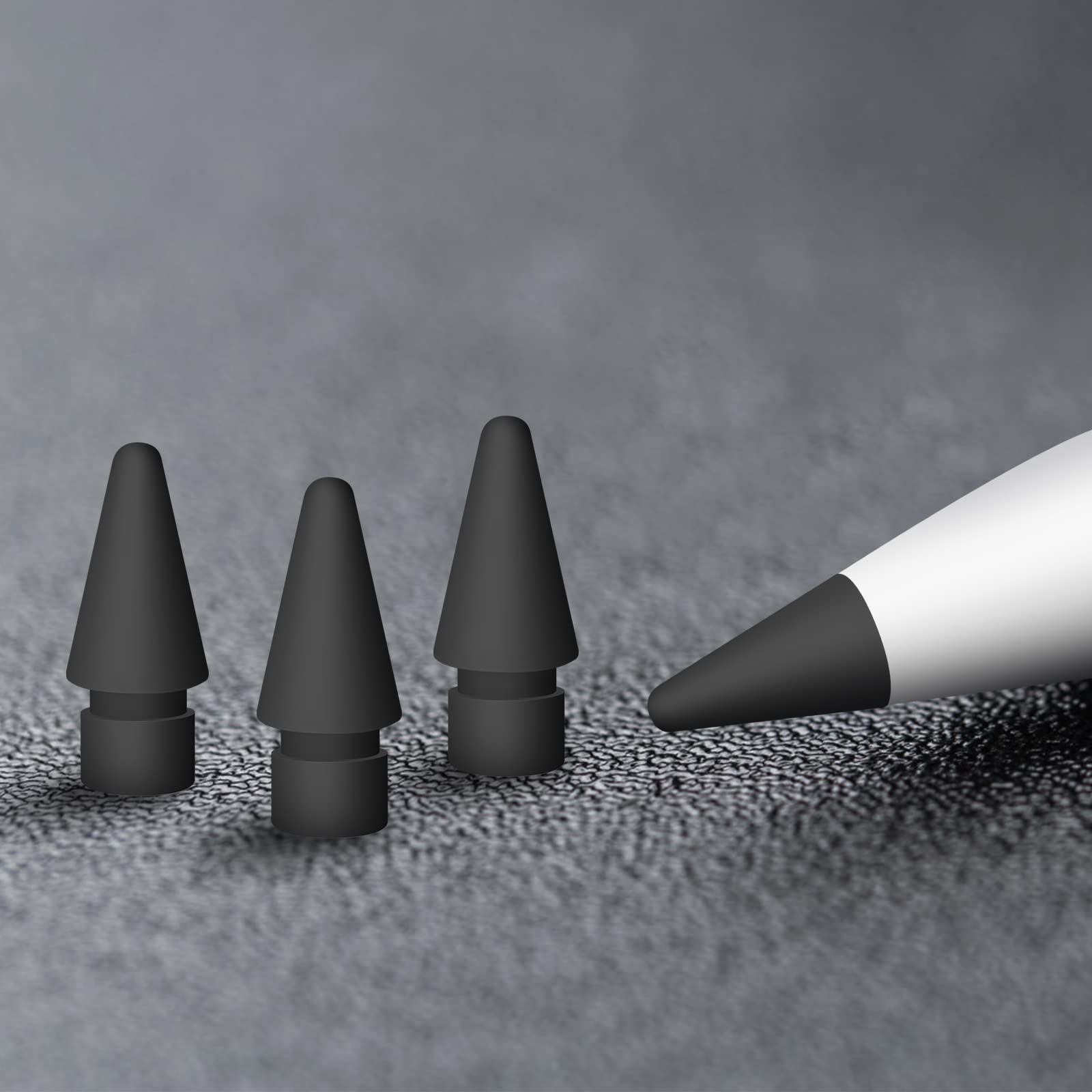 美品　Apple Pencil Pro MEKOの金属製交換用チップ付き Amazon.co.jp: 金属製4個入り アップルペンシル 交換用ペン先