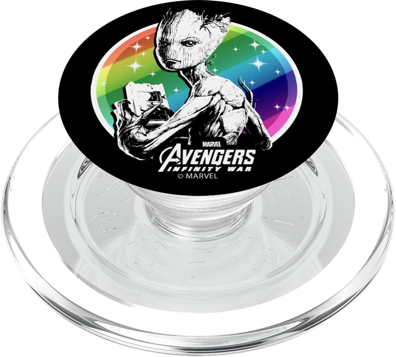Marvel Avengers: Infinity War Groot Rainbow Portrait PopSockets MagSafe PopGrip for iPhone
