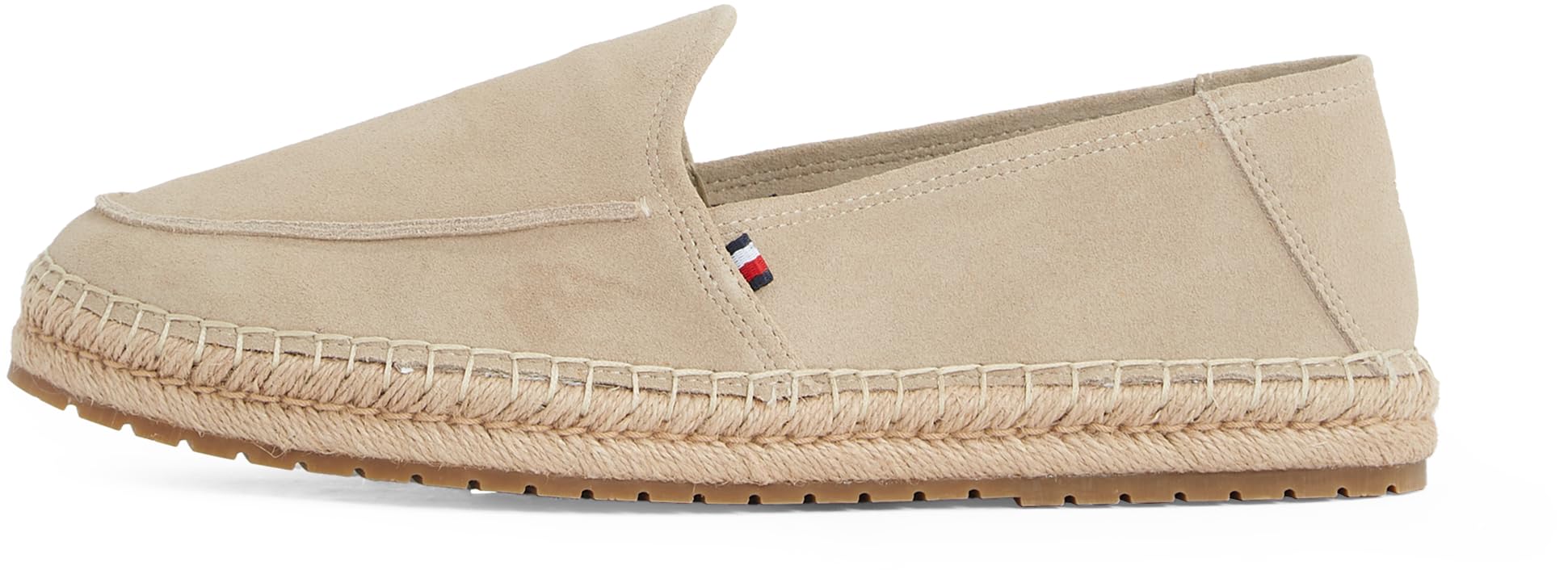Tommy Hilfiger Men's Beige Espadrilles In Suede Leather Flex Size 40 (6.5)