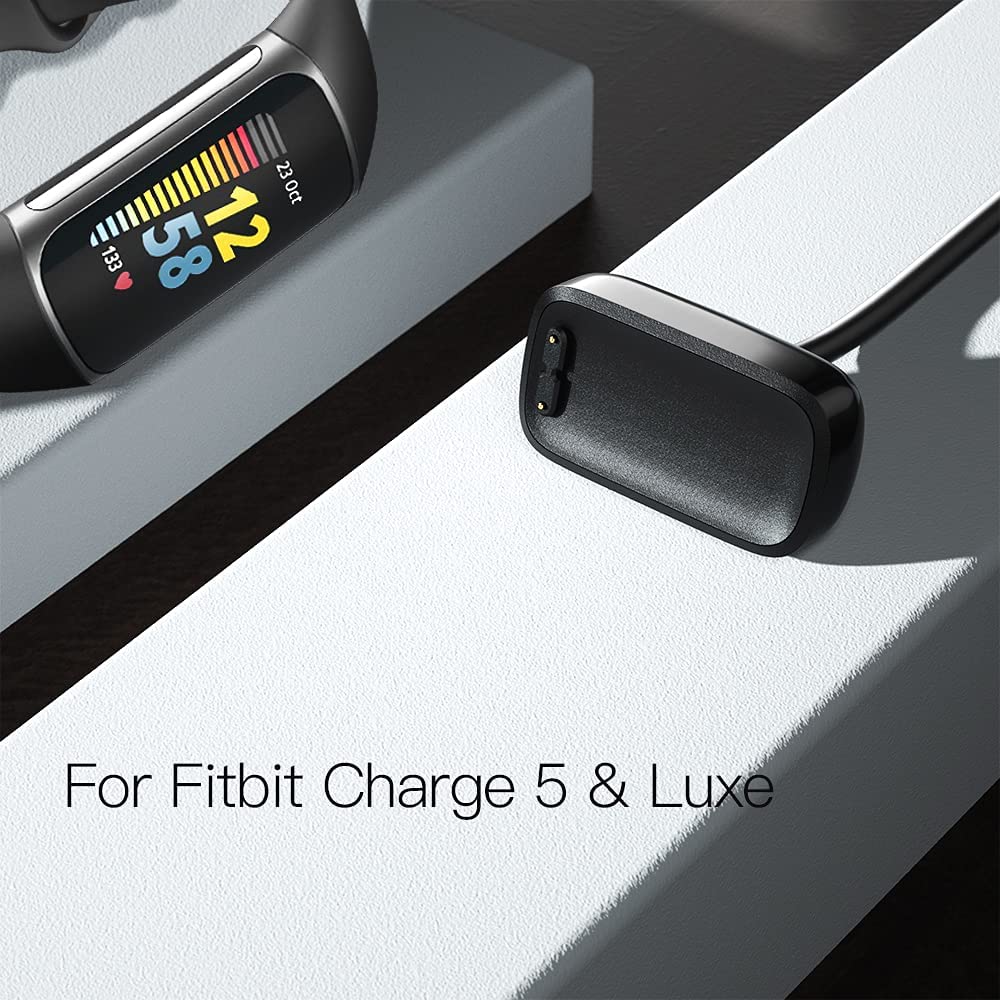Bicmice Cavo di ricarica Fîtbit Luxe Fitness Tracker Charge 5 Sostituzione Smartwatch Cavo di ricarica USB Cavo 1M