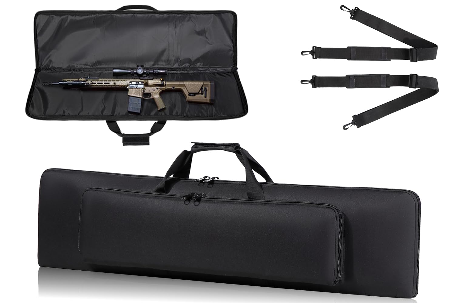DBTAC Urban Minimalist Basic Low Profile Single Long Rifle Bag Pistol Gun Case for Airsoft Range Shooting Outdoor Hunting | 37