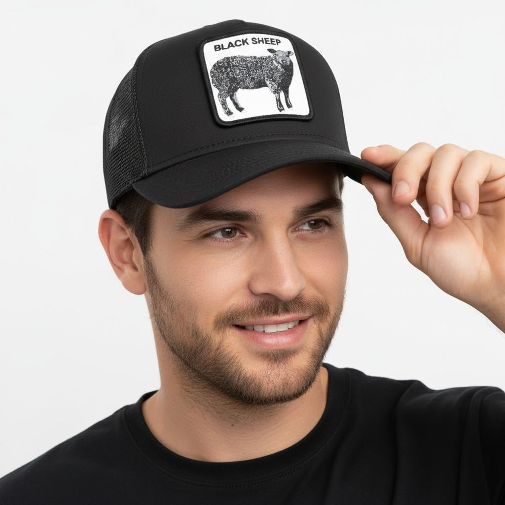 Goorin Bros. Trucker Gorra Black Sheep Void Black Negro, Talla: Talla única