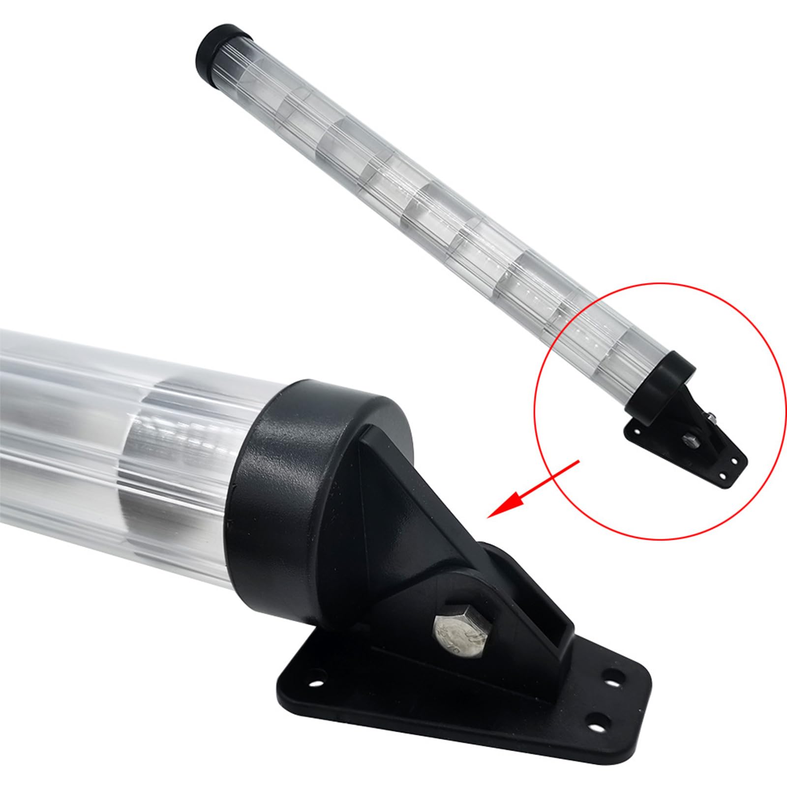 Hochboot-Sonar-Reflektor, kleiner faltbarer Sockel, drehbare Halterung, starke Stahlkonstruktion für kleine Wasserfahrzeuge, Boote, Sonar-Reflektor