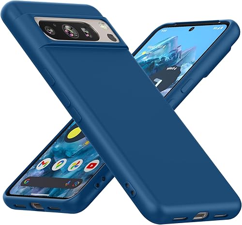 Funda para Google Pixel 6a (2022) de 6.1 pulgadas, funda delgada de silicona TPU con protección de cámara, interior suave, antiarañazos, ajuste