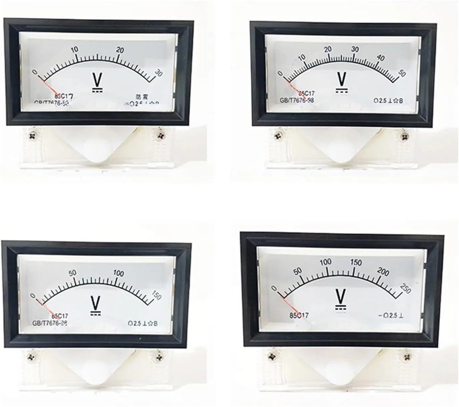 Voltmètre CC 85C17 avec cadran analogique pour panneau de précision - 6