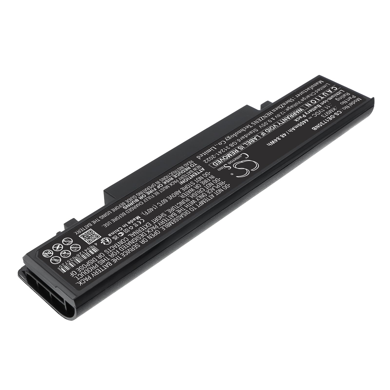 TECHTEK Batterie 4400mAh Compatible avec [Dell] Studio 1735, Studio 1736, 1737 remplace 312-0708, 312-0711, 312-0712, KM973, KM974, KM978, MT335, MT342, PW823, PW824, PW835, RM791, RM868, RM870