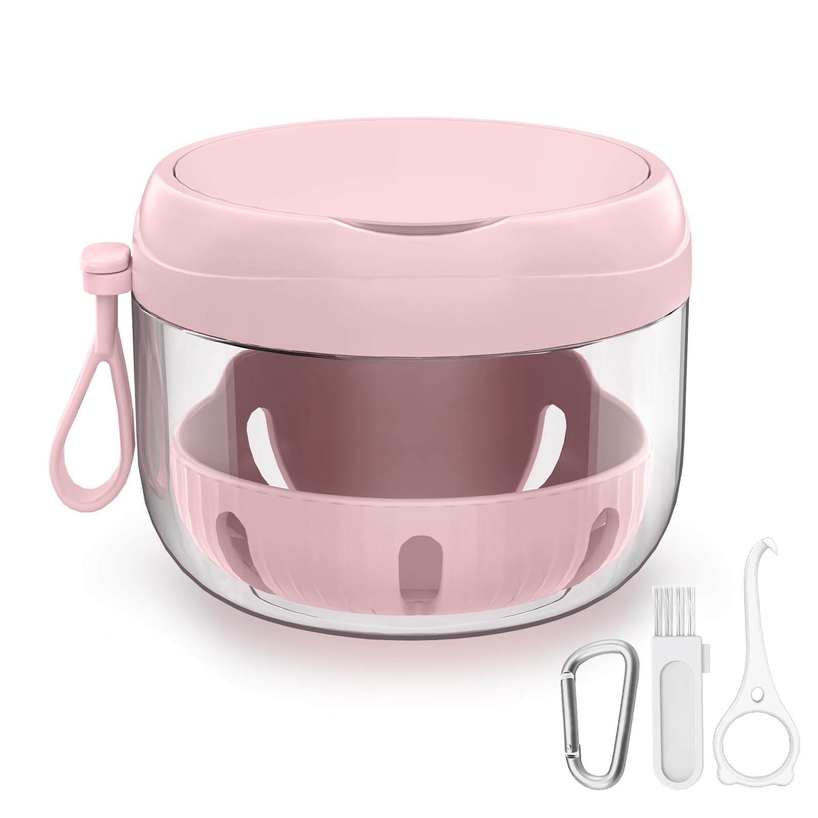 Denture Case & Cup, Travel Retainer Case With Mirror, No-Leak False - View #13