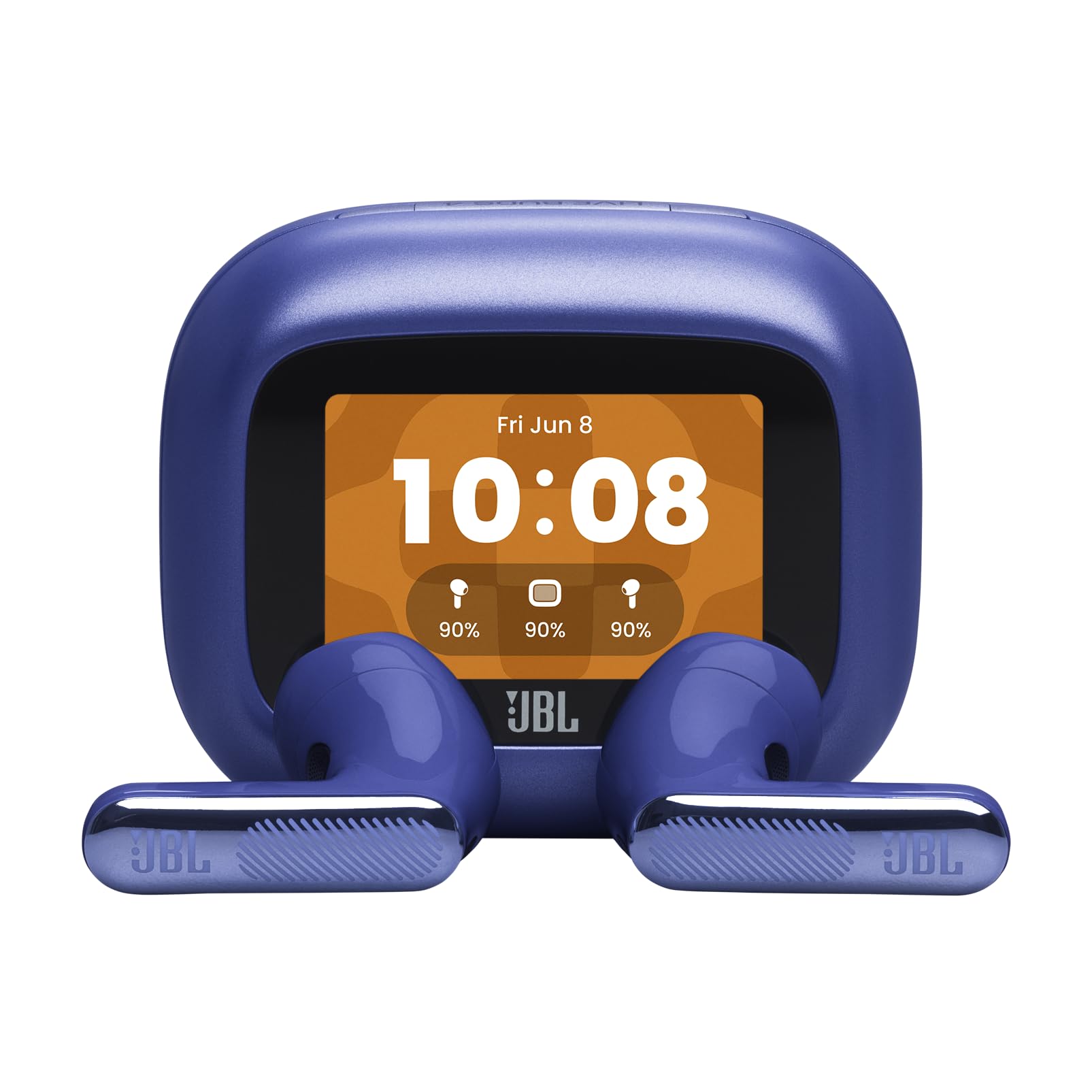 JBL Live Flex 4, Kabellose Noise-Cancelling-Ohrhörer, Blau