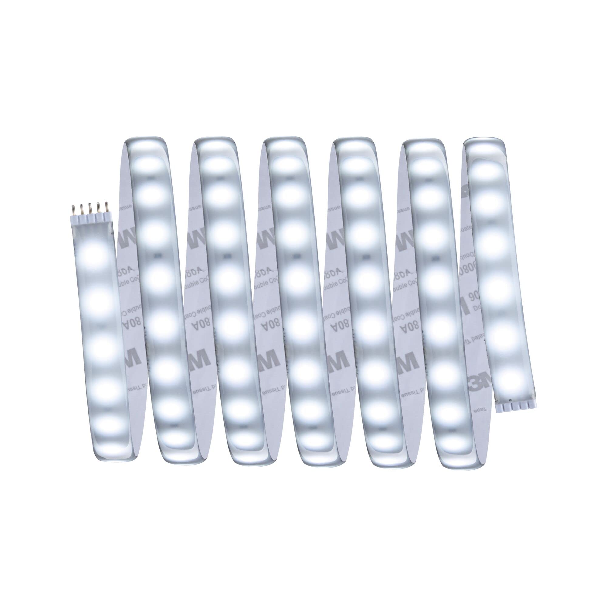 Paulmann 70548 tira de LED MaxLED 500 2,5m 1375lm IP44 incl. 1x15 W regulable luz diurna blanco plata tira de LED plástico 6500 K